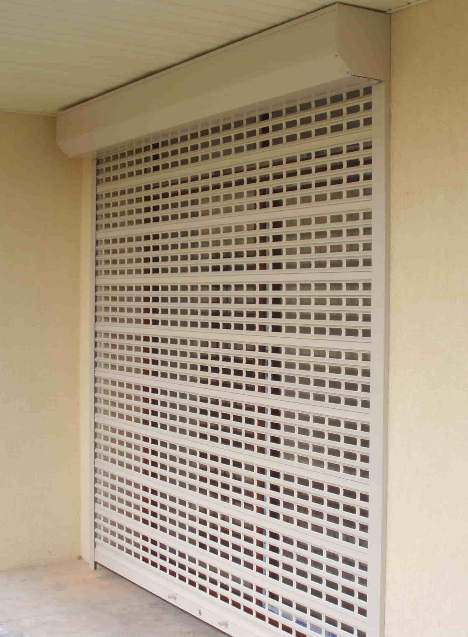 punched roller shutters
