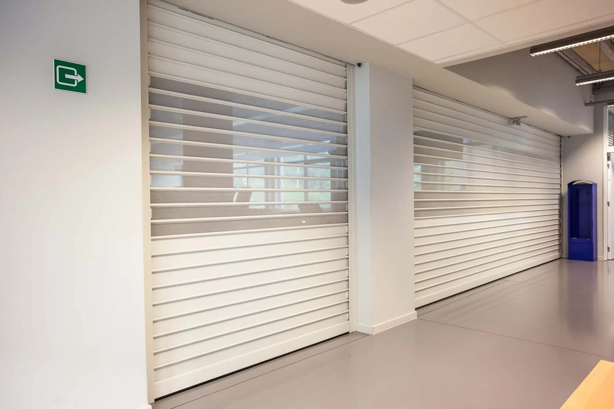perforated roller shutters