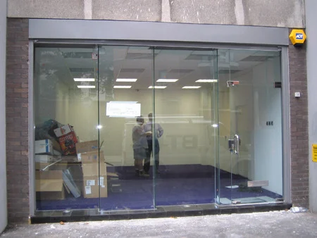 Toughened Glass Shop Fronts